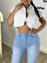 Indiebeautie White Cargo Shirt